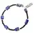 Bratara Turmalina neagra sfere fatetate si Lapis Lazuli tubular, 4-10mm
