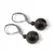 Cercei cu agatatoare Granat, sfere 10mm si 4mm