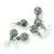 Pandantiv Agat de copac, sfere 10mm si 4mm