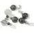 Pandantiv Heliotrop, sfere 10mm si 4mm