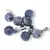 Pandantiv Sodalit A+ mat, sfere 10mm si 4mm
