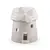 Vas aromaterapie din ceramica cu model moara, alb - 9cm