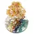 Copac Citrin chipsuri pe baza rotunda din rasina cu cristale 7 chakre, 9cm, imagine 2