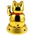 Pisica norocoasa Maneki Neko solara aurie - 12cm, imagine 2