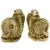 Set statuete Feng Shui Sarpe incolacit pe moneda si dharma - 5,5cm