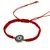 Bratara reglabila cu snur rosu si Ochi protector, 19mm, imagine 2