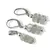 Set cercei cu agatatoare si pandantiv Acvamarin discuri fatetate, 6-8mm