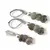 Set cercei cu agatatoare si pandantiv Rubin in fucsit discuri fatetate, 6-7mm