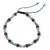 Bratara pe nod culisant Turmalina, Lapis Lazuli si Amazonit cu bumbi Argint 925, 5-6mm