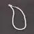 Bratara Sidef alb sfere, 3mm