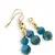 Set Cercei si Pandantiv Apatit sfere si sfere fatetate, 6-8mm