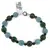Bratara Angelit, Ochi de tigru verde sfere 8mm si Agat negru sfere 4mm