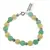 Bratara Aventurin, Jad olive sfere 8mm si Roca vulcanica argintie sfere 5mm