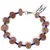 Bratara Aventurin rosu discuri fatetate 8-10mm si Lapis Lazuli trei discuri 3mm