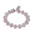 Bratara Cuart roz discuri fatetate 10mm si Berile sfere fatetate 2mm