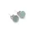 Cercei cu surub Acvamarin semisfere 8mm