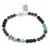 Bratara Ametist, Onix mat, Agat verde sfere 6-7mm cu stea Hematit si bumbi