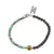Bratara Obsidian fulg de nea maro si Amazonit sfere 4mm cu Hematit auriu 2mm