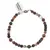 Bratara Turmalina multicolora sfere 4-5mm cu bumbi argintii