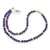 Colier Ametist sfere 6mm si Peridot discuri 4mm cu bumbi aurii