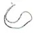Colier Cuart turmalinat, Amazonit, Opal albastru discuri fatetate 4mm si Granat sfere fatetate 2mm