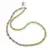 Colier Peridot discuri fatetate 4-5mm si Ametist discuri fatetate 6mm cu bumbi aurii