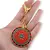 Amuleta Feng Shui din metal cu Yantra prosperitatii, imagine 3