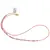 Colier Coral roz sfere si discuri fatetate 2-3mm cu Turmalina roz si Ametist 3mm