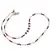 Colier Cuart roz sfere fatetate 4mm si Granat sfere cu discuri 3-5mm