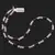 Colier Cuart roz sfere fatetate 4mm si Turmalina neagra discuri fatetate 5mm