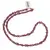 Colier Granat patratele 4mm si sfere 3mm