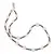 Colier Granat sfere 3mm si Cuart roz cub fatetat 7mm