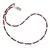 Colier Granat sfere si Cuart roz sfere fatetate, 3-4mm