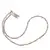 Colier Labradorit sfere 3mm si Cuart fumuriu oval neregulat 5-7mm