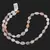 Colier mix Piatra Lunii oval fatetat si Ametist lavanda sfere, 3-12mm