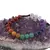Bratara pe nod culisant cristalele celor 7 chakre sfere, 8-9mm, imagine 3