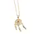 Colier din inox auriu, model Dreamcatcher, imagine 2