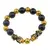 Bratara Feng Shui pe elastic cu Pi Yao, monede aurii si onix 12mm, imagine 2