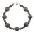 Bratara Obsidian fulg de nea maro sfere, 4-10mm
