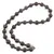 Colier Obsidian fulg de nea maro sfere, 4-10mm