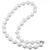 Colier sfere Coral 4mm si Onix alb 10mm