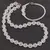 Set colier si bratara Cristal de stanca mat sfere, 4-10mm