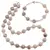 Set colier si bratara Jasp fosilic sfere, 4-10mm