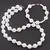 Set colier si bratara sfere Coral 4mm si Onix alb 10mm