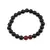 Bratara pe elastic Obsidian si Agat portocaliu, 8mm