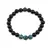 Bratara pe elastic Obsidian si Azurit, 8mm