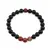 Bratara pe elastic Obsidian si Jasp rosu, 8mm