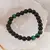 Bratara pe elastic Obsidian si Ochi de tigru verde, 8mm, imagine 3
