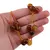 Colier confectionat manual pe snur cu Agat maro sfere fatetate, 10mm, imagine 4