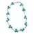 Colier confectionat manual pe snur cu Turcoaz sfere, 8mm